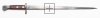 Dutch M1895 Rifle bayonet n/s.