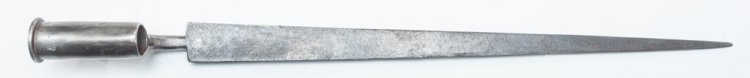 US Rev war copy of a Brown Bess bayonet n/s. - Click Image to Close
