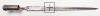 French M1771 Infantry musket bayonet n/s.