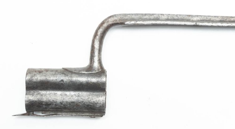 French Double Barrel socket bayonet n/s. - Click Image to Close