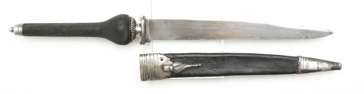 French reversible hilt silver mounted plug bayonet w/s. - Click Image to Close