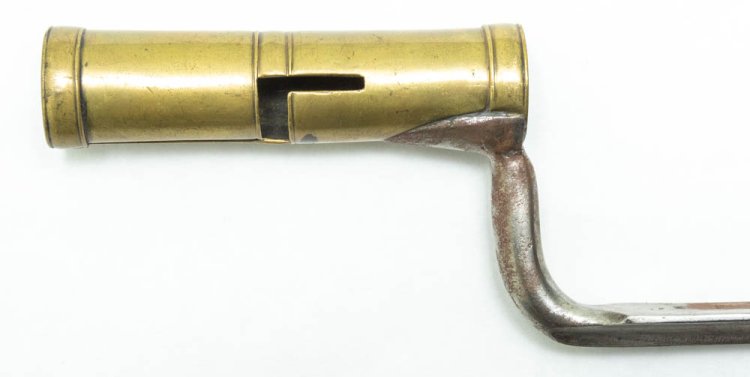 Italian Brass Socket hunting bayonet n/s. - Click Image to Close